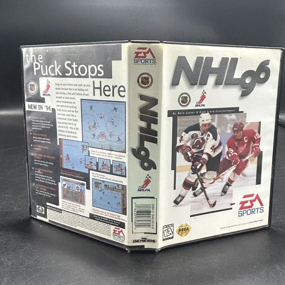 NHL 96 GEN EA Sports 16-Bit (Sega Genesis, 1995) Complete W/ Manual